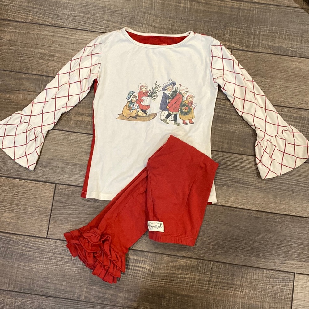 Persnickety Girls Holiday Outfit Size 6 years